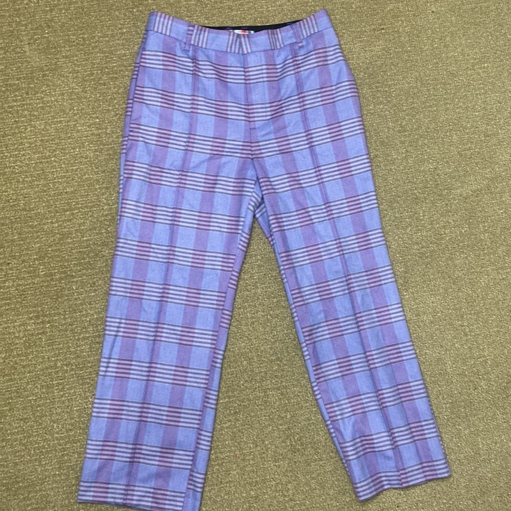 Urban outfitters women’s pants size 6 purple plaid pattern pants new with tags
